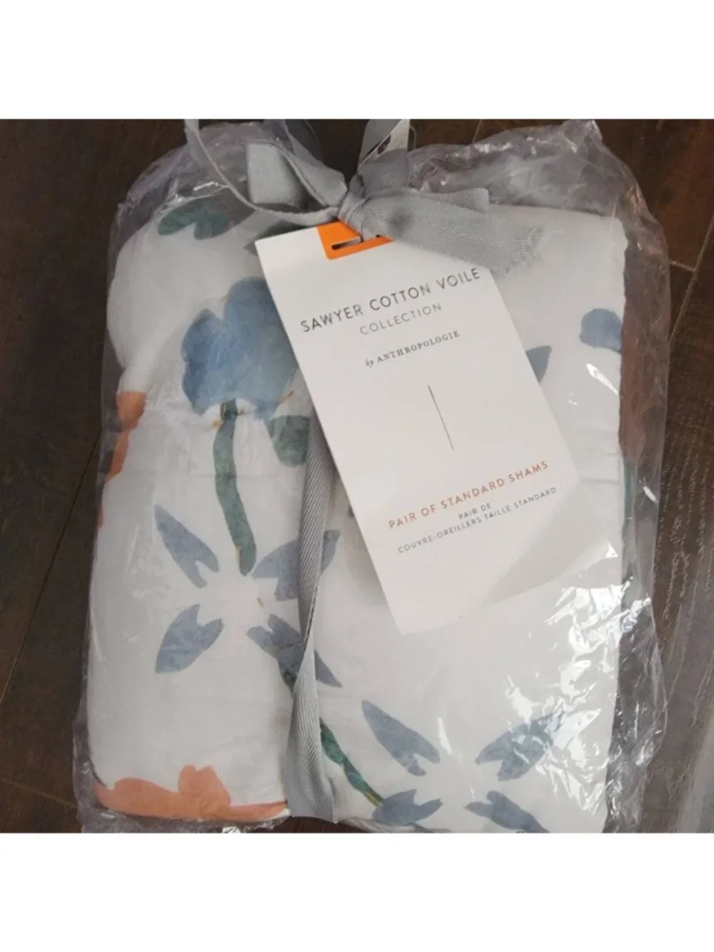 Anthropologie Sawyer Quilted Cotton Pillowcases Floral Cottagecore Garden